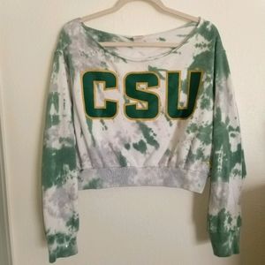 CSU Pink VS Cropped sweatshirt